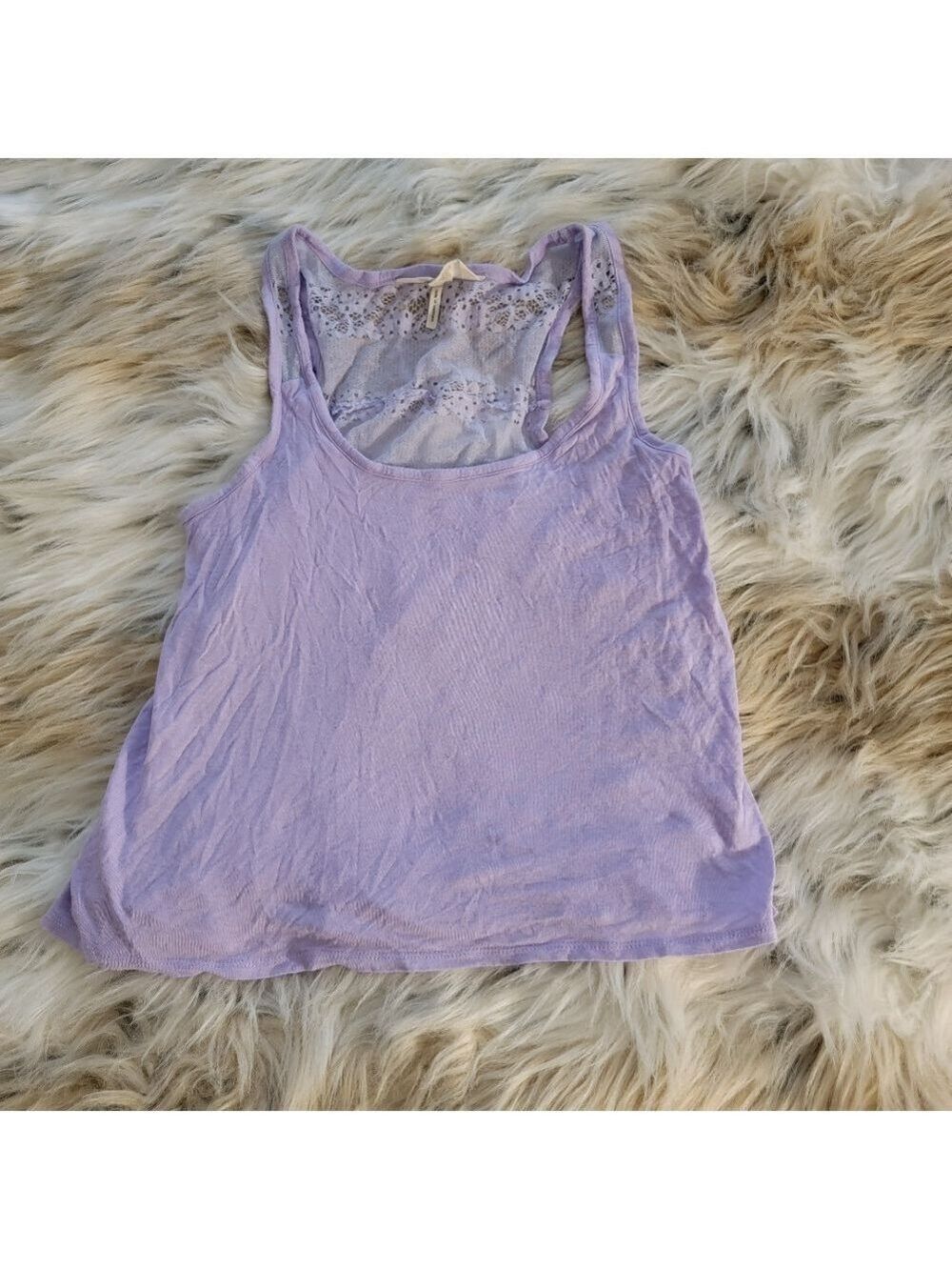 Lilac Lace Back Tank